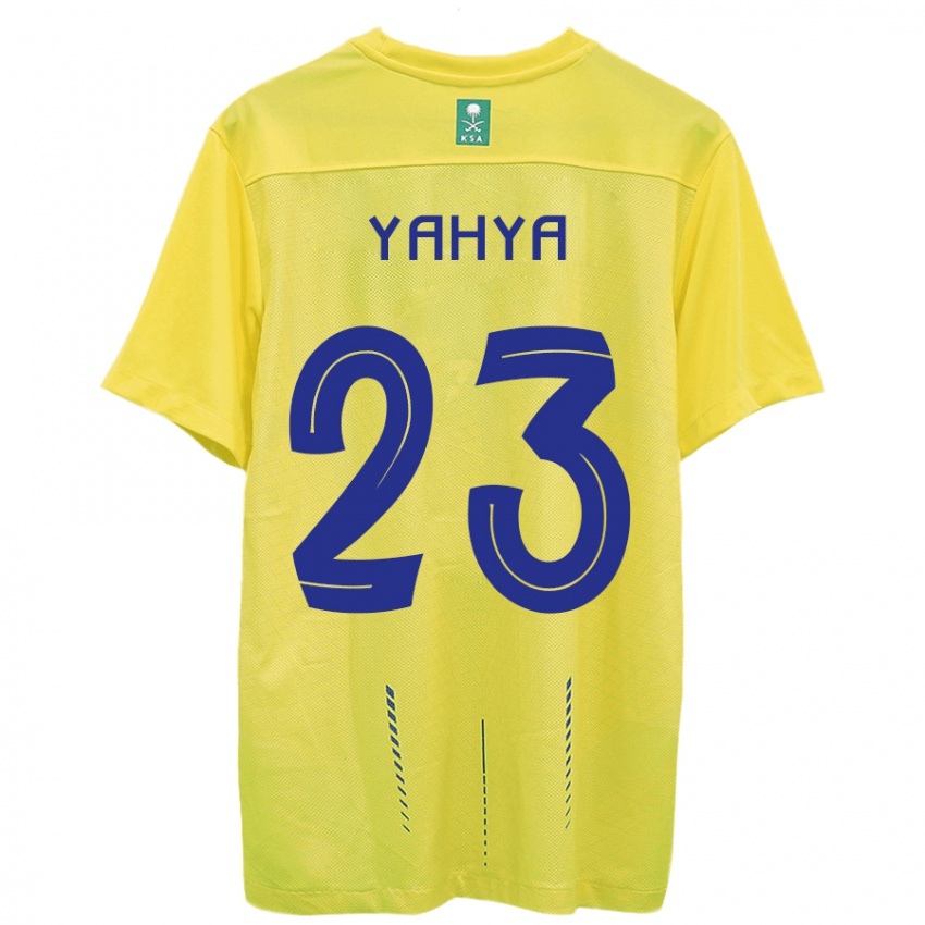Niño Camiseta Ayman Yahya #23 Amarillo 1ª Equipación 2023/24 La Camisa Perú