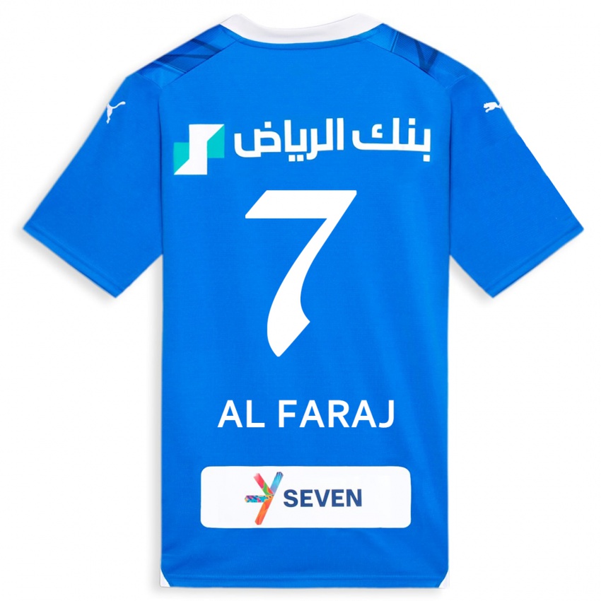 Niño Camiseta Salman Al-Faraj #7 Azul 1ª Equipación 2023/24 La Camisa Perú