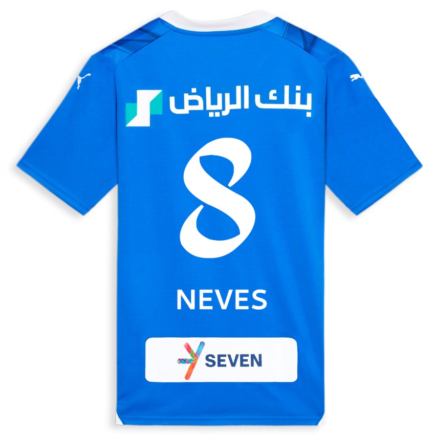 Niño Camiseta Rúben Neves #8 Azul 1ª Equipación 2023/24 La Camisa Perú