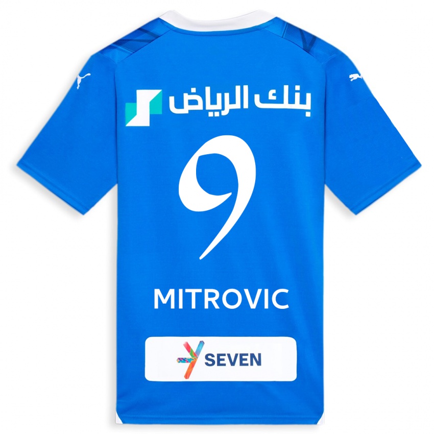 Niño Camiseta Aleksandar Mitrovic #9 Azul 1ª Equipación 2023/24 La Camisa Perú