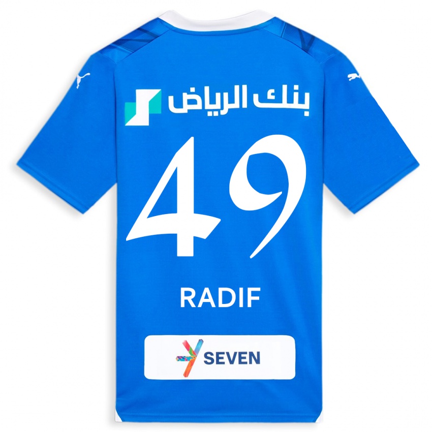 Niño Camiseta Abdullah Radif #49 Azul 1ª Equipación 2023/24 La Camisa Perú