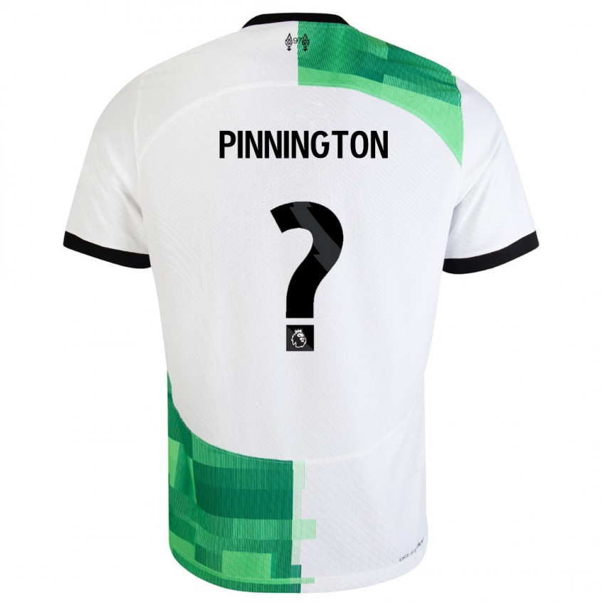 Niño Camiseta Carter Pinnington #0 Blanco Verde 2ª Equipación 2023/24 La Camisa Perú