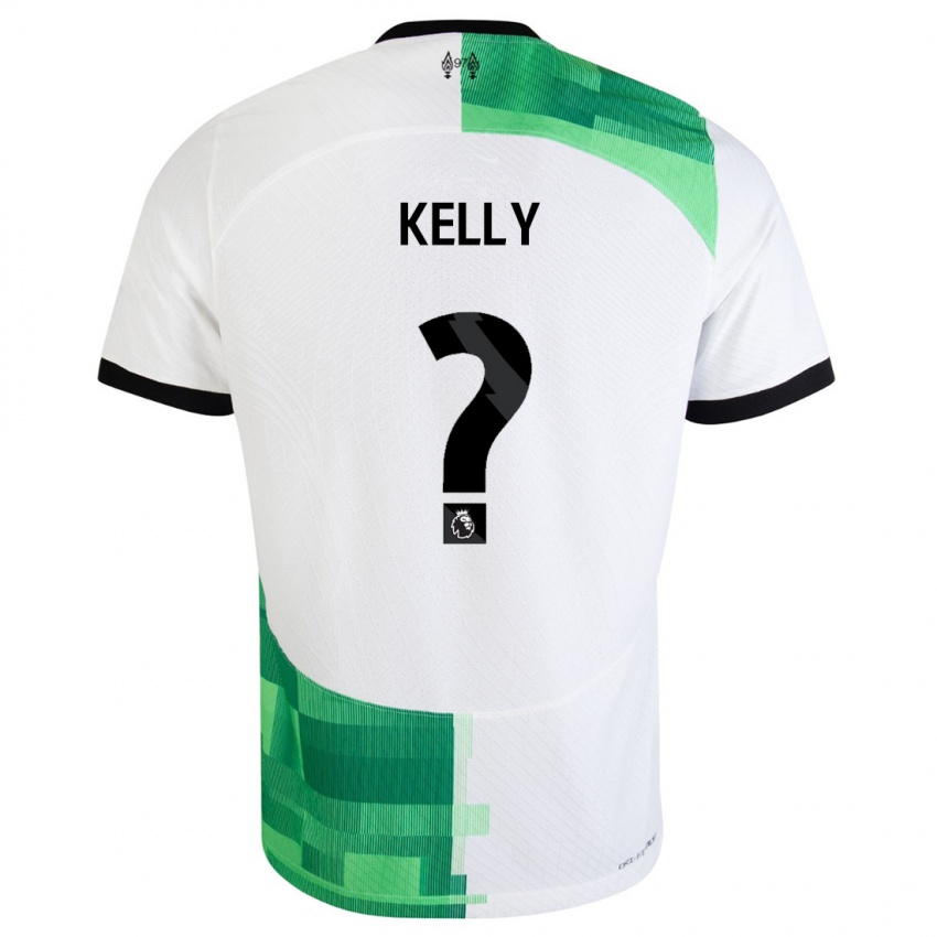 Niño Camiseta Kyle Kelly #0 Blanco Verde 2ª Equipación 2023/24 La Camisa Perú