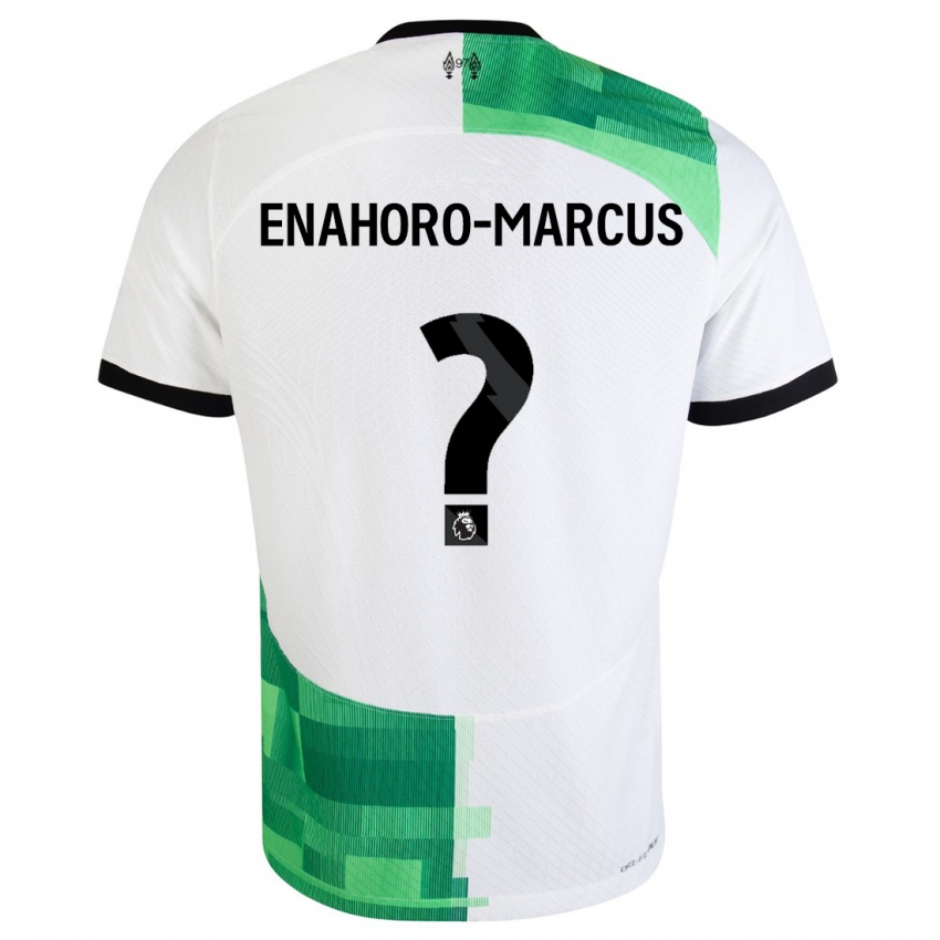 Niño Camiseta Louis Enahoro-Marcus #0 Blanco Verde 2ª Equipación 2023/24 La Camisa Perú