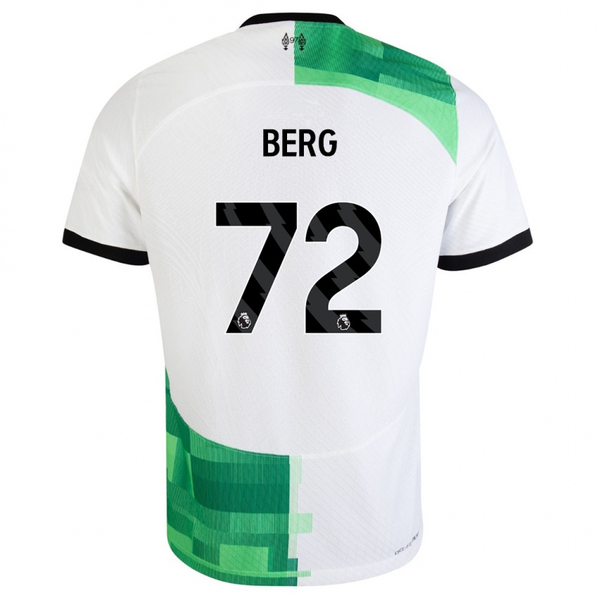 Niño Camiseta Sepp Van Den Berg #72 Blanco Verde 2ª Equipación 2023/24 La Camisa Perú