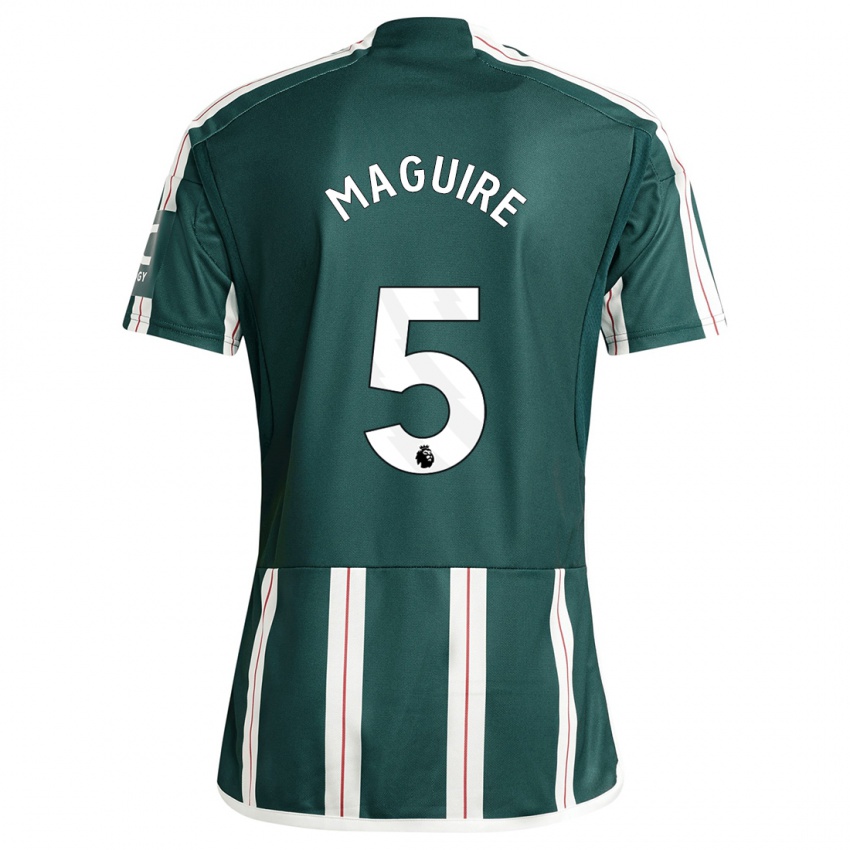 Niño Camiseta Harry Maguire #5 Verde Oscuro 2ª Equipación 2023/24 La Camisa Perú