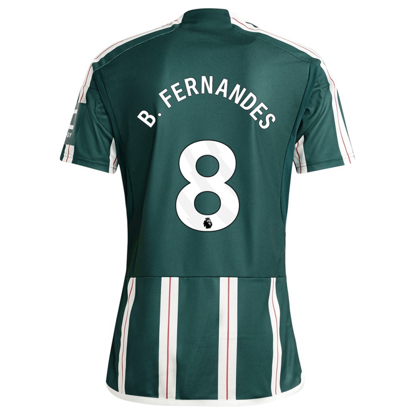 Niño Camiseta Bruno Fernandes #8 Verde Oscuro 2ª Equipación 2023/24 La Camisa Perú