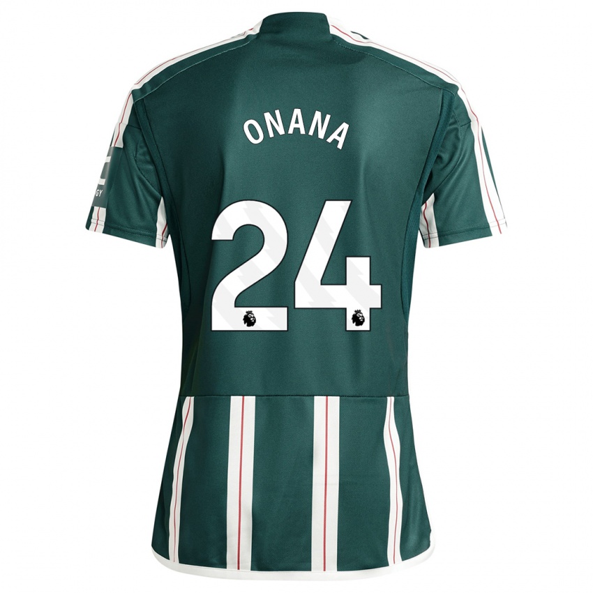 Niño Camiseta Andre Onana #24 Verde Oscuro 2ª Equipación 2023/24 La Camisa Perú