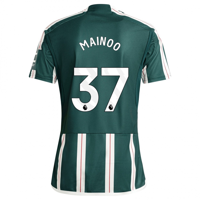 Niño Camiseta Kobbie Mainoo #37 Verde Oscuro 2ª Equipación 2023/24 La Camisa Perú