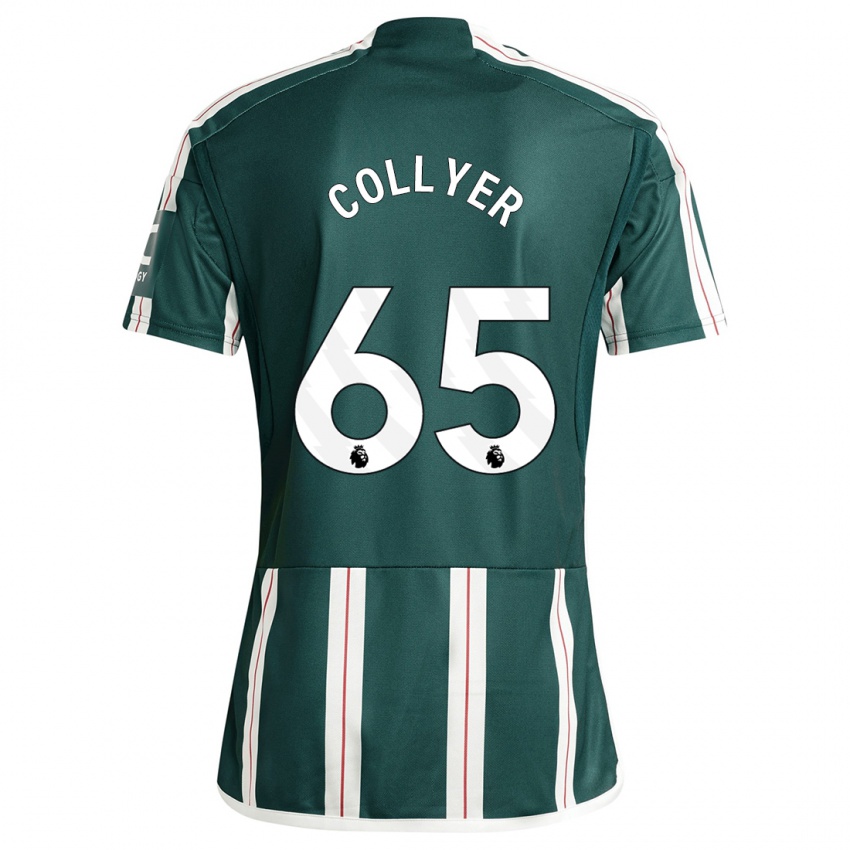 Niño Camiseta Toby Collyer #65 Verde Oscuro 2ª Equipación 2023/24 La Camisa Perú