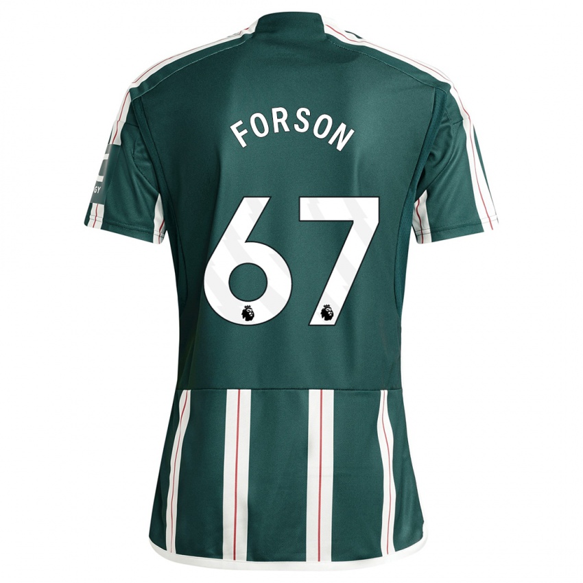 Niño Camiseta Omari Forson #67 Verde Oscuro 2ª Equipación 2023/24 La Camisa Perú