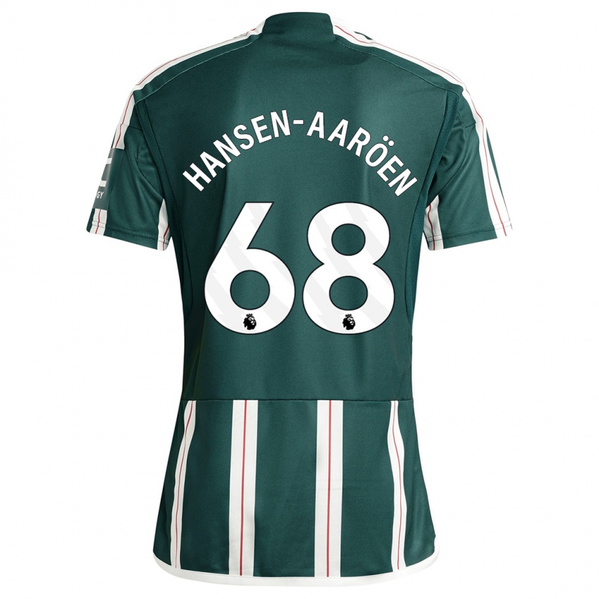 Niño Camiseta Isak Hansen-Aaröen #68 Verde Oscuro 2ª Equipación 2023/24 La Camisa Perú