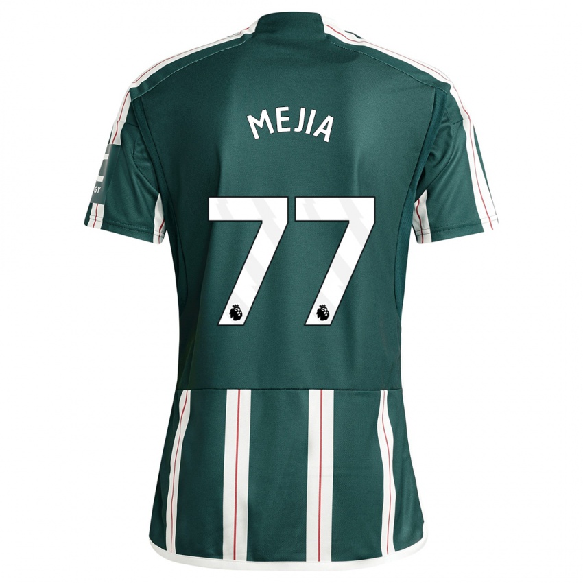 Niño Camiseta Mateo Mejia #77 Verde Oscuro 2ª Equipación 2023/24 La Camisa Perú