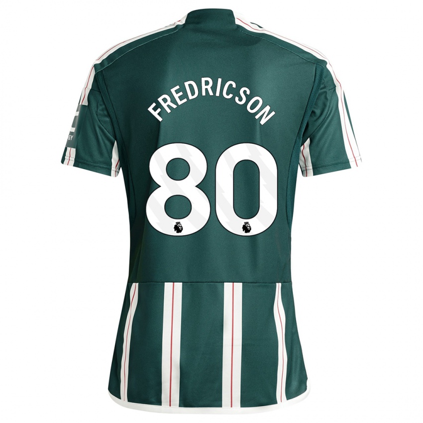 Niño Camiseta Tyler Fredricson #80 Verde Oscuro 2ª Equipación 2023/24 La Camisa Perú