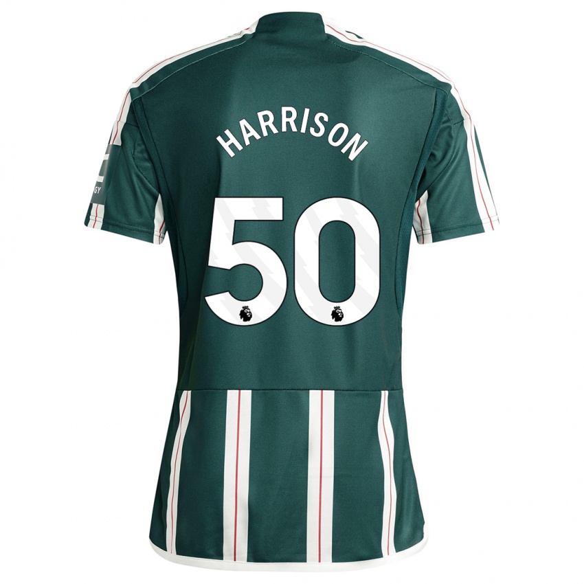 Niño Camiseta Elyh Harrison #50 Verde Oscuro 2ª Equipación 2023/24 La Camisa Perú