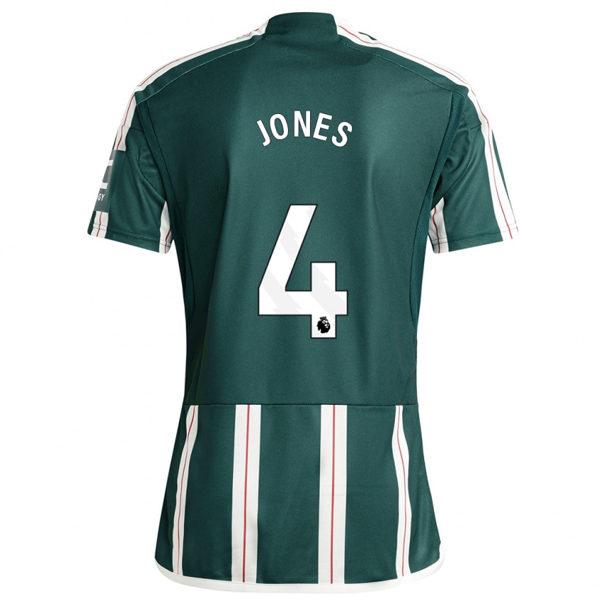 Niño Camiseta Phil Jones #4 Verde Oscuro 2ª Equipación 2023/24 La Camisa Perú