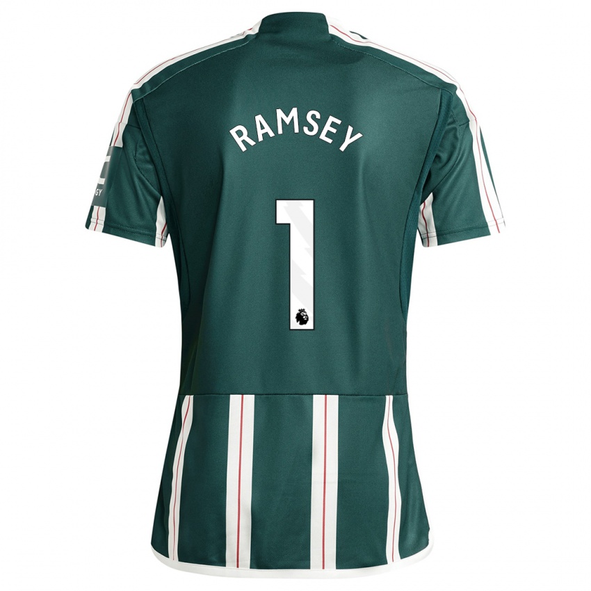 Niño Camiseta Emily Ramsey #1 Verde Oscuro 2ª Equipación 2023/24 La Camisa Perú