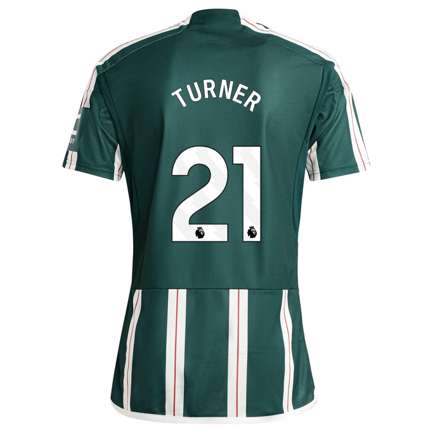 Niño Camiseta Millie Turner #21 Verde Oscuro 2ª Equipación 2023/24 La Camisa Perú