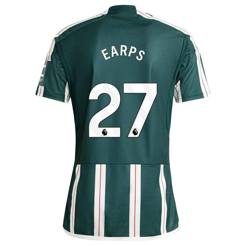 Niño Camiseta Mary Earps #27 Verde Oscuro 2ª Equipación 2023/24 La Camisa Perú