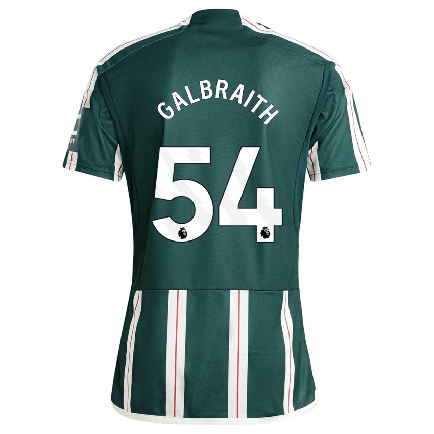 Niño Camiseta Ethan Galbraith #54 Verde Oscuro 2ª Equipación 2023/24 La Camisa Perú