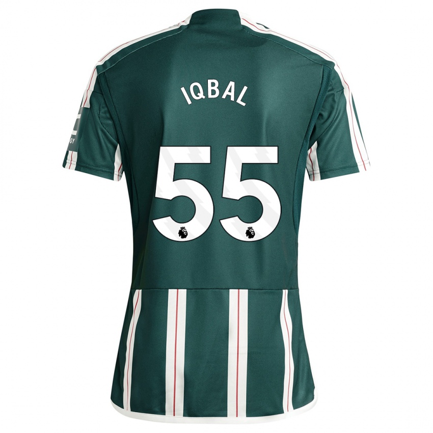 Niño Camiseta Zidane Iqbal #55 Verde Oscuro 2ª Equipación 2023/24 La Camisa Perú