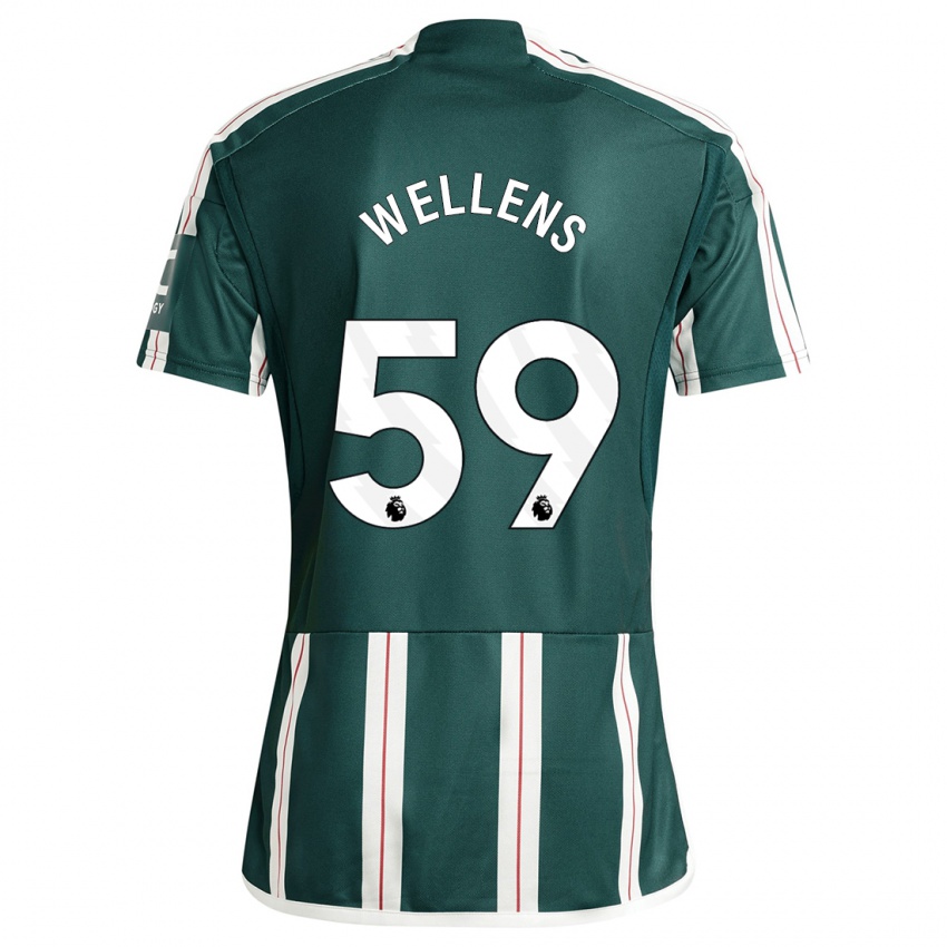 Niño Camiseta Charlie Wellens #59 Verde Oscuro 2ª Equipación 2023/24 La Camisa Perú