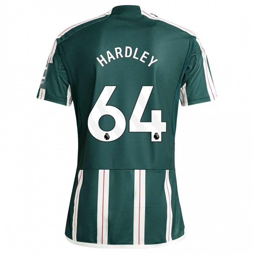 Niño Camiseta Bjorn Hardley #64 Verde Oscuro 2ª Equipación 2023/24 La Camisa Perú