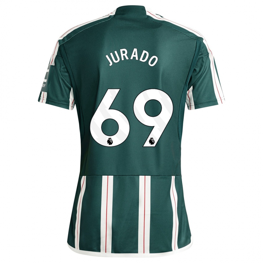 Niño Camiseta Marc Jurado #69 Verde Oscuro 2ª Equipación 2023/24 La Camisa Perú