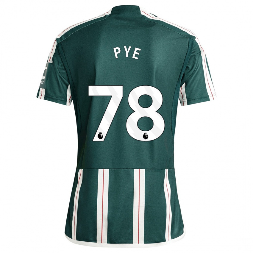 Niño Camiseta Logan Pye #78 Verde Oscuro 2ª Equipación 2023/24 La Camisa Perú