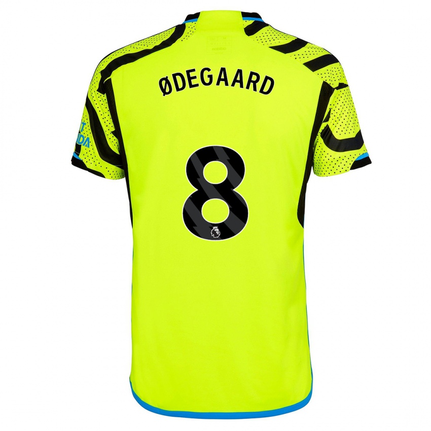 Niño Camiseta Martin Odegaard #8 Amarillo 2ª Equipación 2023/24 La Camisa Perú