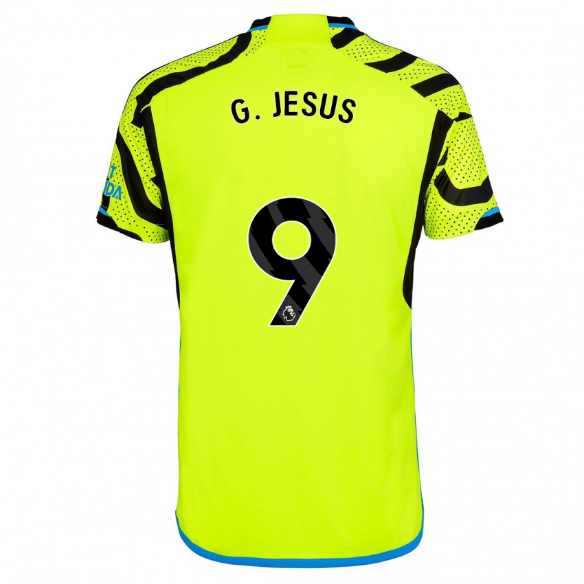 Niño Camiseta Gabriel Jesus #9 Amarillo 2ª Equipación 2023/24 La Camisa Perú