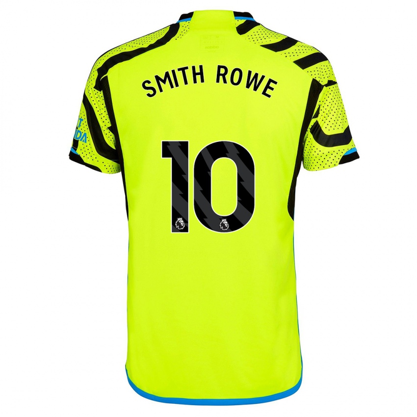 Niño Camiseta Emile Smith Rowe #10 Amarillo 2ª Equipación 2023/24 La Camisa Perú