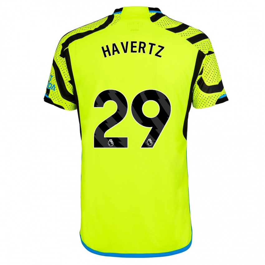 Niño Camiseta Kai Havertz #29 Amarillo 2ª Equipación 2023/24 La Camisa Perú