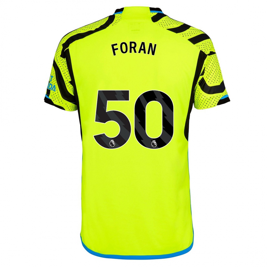 Niño Camiseta Taylor Foran #50 Amarillo 2ª Equipación 2023/24 La Camisa Perú