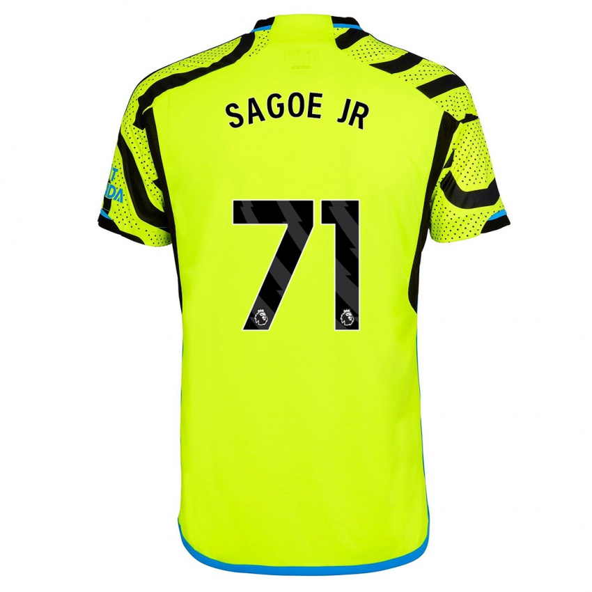 Niño Camiseta Charles Sagoe Jr #71 Amarillo 2ª Equipación 2023/24 La Camisa Perú