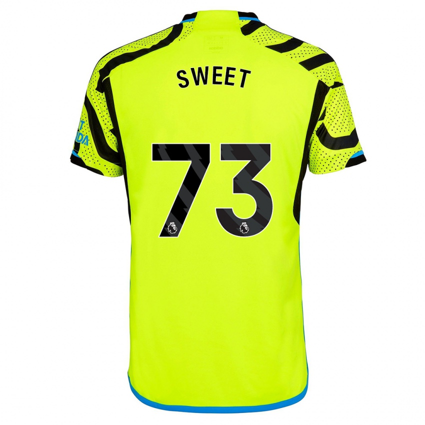 Niño Camiseta James Sweet #73 Amarillo 2ª Equipación 2023/24 La Camisa Perú