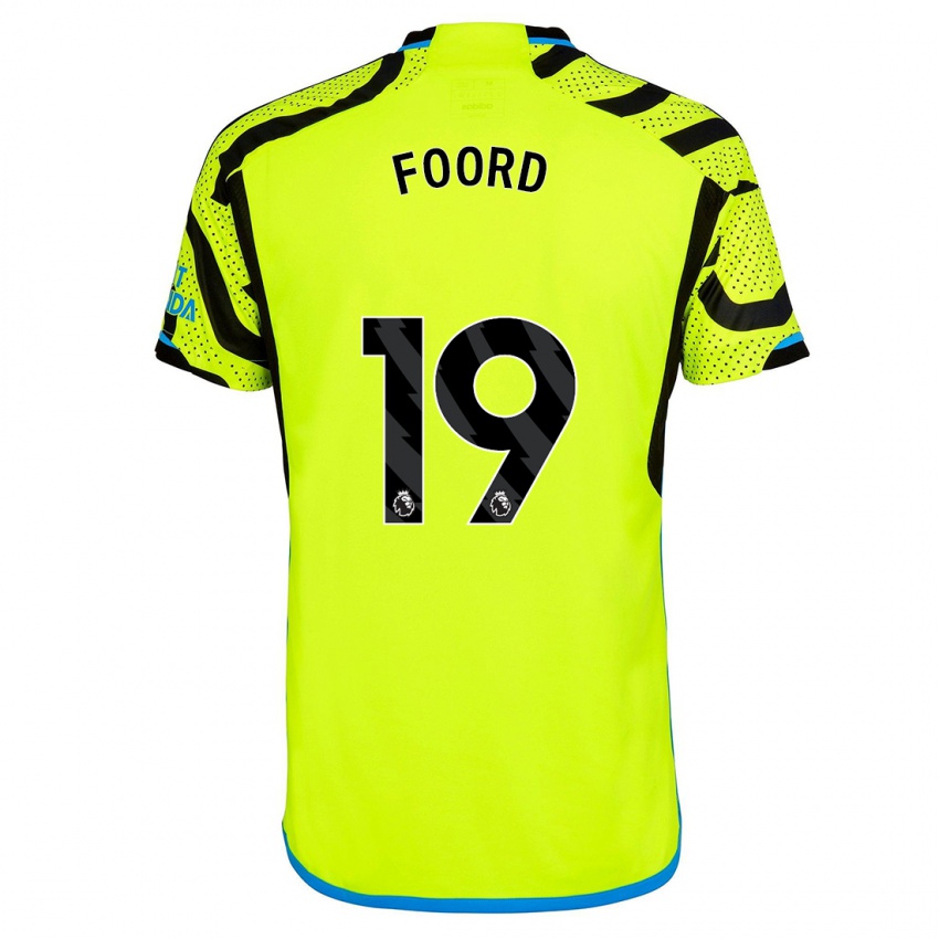 Niño Camiseta Caitlin Foord #19 Amarillo 2ª Equipación 2023/24 La Camisa Perú