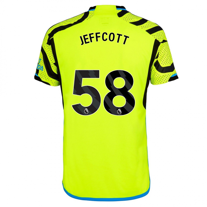 Niño Camiseta Henry Jeffcott #58 Amarillo 2ª Equipación 2023/24 La Camisa Perú