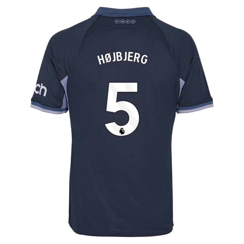 Niño Camiseta Pierre Emile Hojbjerg #5 Azul Oscuro 2ª Equipación 2023/24 La Camisa Perú