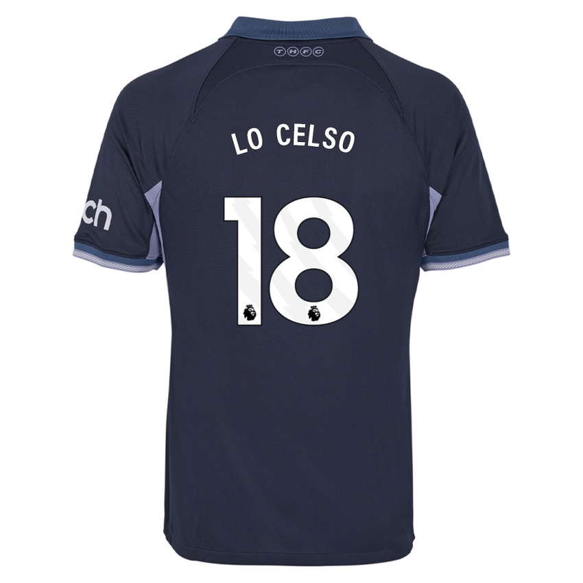 Niño Camiseta Giovani Lo Celso #18 Azul Oscuro 2ª Equipación 2023/24 La Camisa Perú