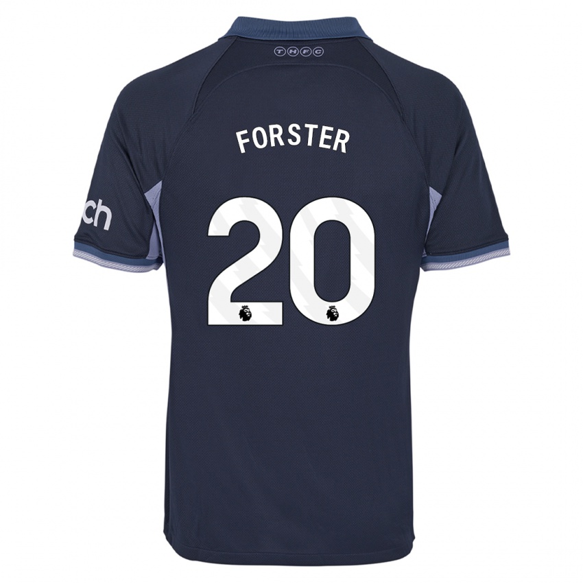 Niño Camiseta Fraser Forster #20 Azul Oscuro 2ª Equipación 2023/24 La Camisa Perú