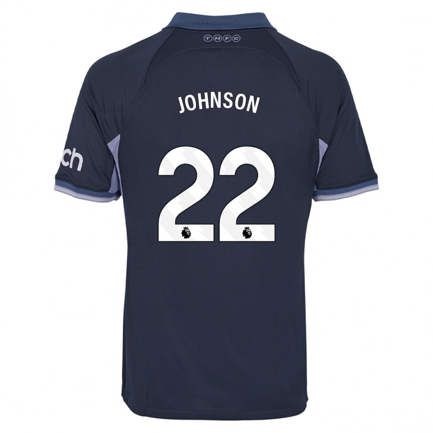 Niño Camiseta Brennan Johnson #22 Azul Oscuro 2ª Equipación 2023/24 La Camisa Perú