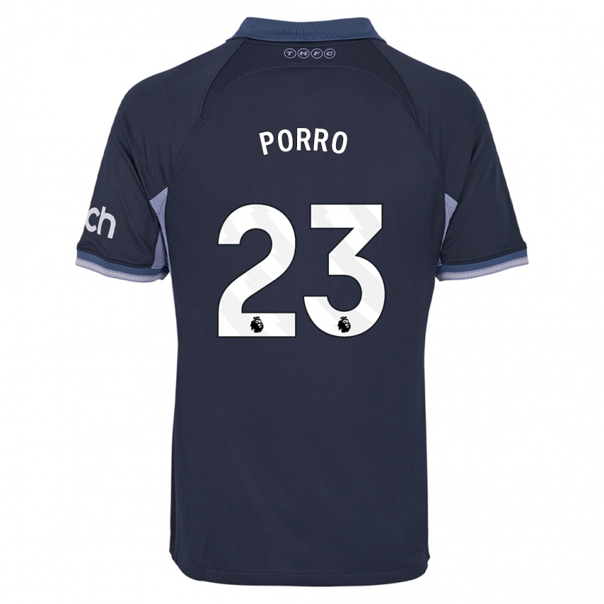 Niño Camiseta Pedro Porro #23 Azul Oscuro 2ª Equipación 2023/24 La Camisa Perú