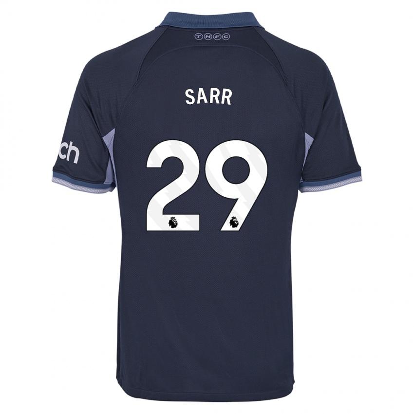 Niño Camiseta Pape Matar Sarr #29 Azul Oscuro 2ª Equipación 2023/24 La Camisa Perú