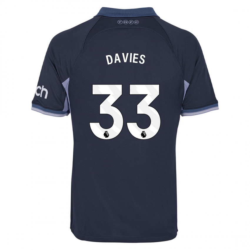 Niño Camiseta Ben Davies #33 Azul Oscuro 2ª Equipación 2023/24 La Camisa Perú