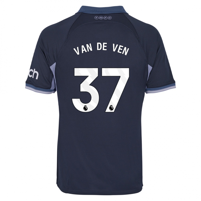 Niño Camiseta Micky Van De Ven #37 Azul Oscuro 2ª Equipación 2023/24 La Camisa Perú