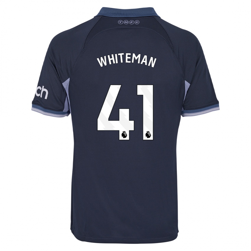 Niño Camiseta Alfie Whiteman #41 Azul Oscuro 2ª Equipación 2023/24 La Camisa Perú