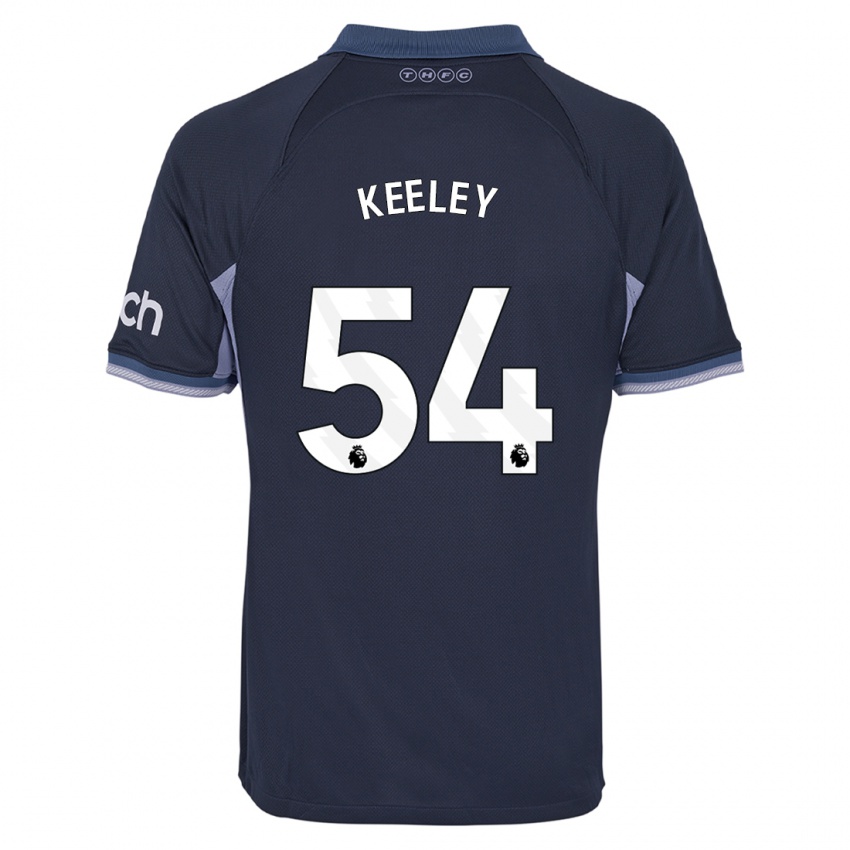 Niño Camiseta Josh Keeley #54 Azul Oscuro 2ª Equipación 2023/24 La Camisa Perú