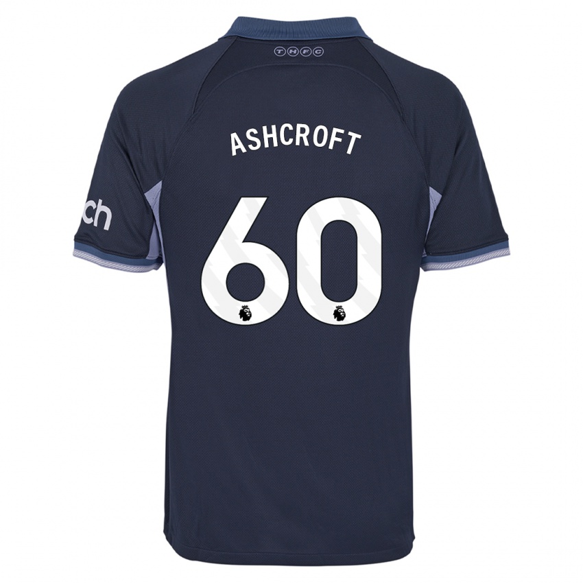 Niño Camiseta Tyrell Ashcroft #60 Azul Oscuro 2ª Equipación 2023/24 La Camisa Perú