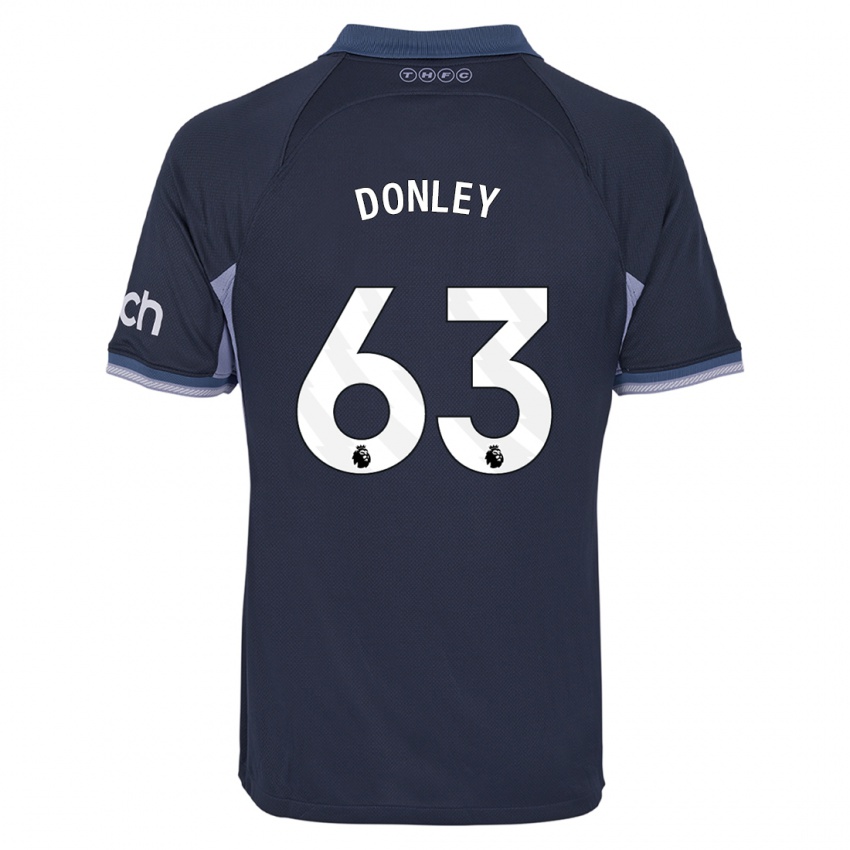 Niño Camiseta Jamie Donley #63 Azul Oscuro 2ª Equipación 2023/24 La Camisa Perú